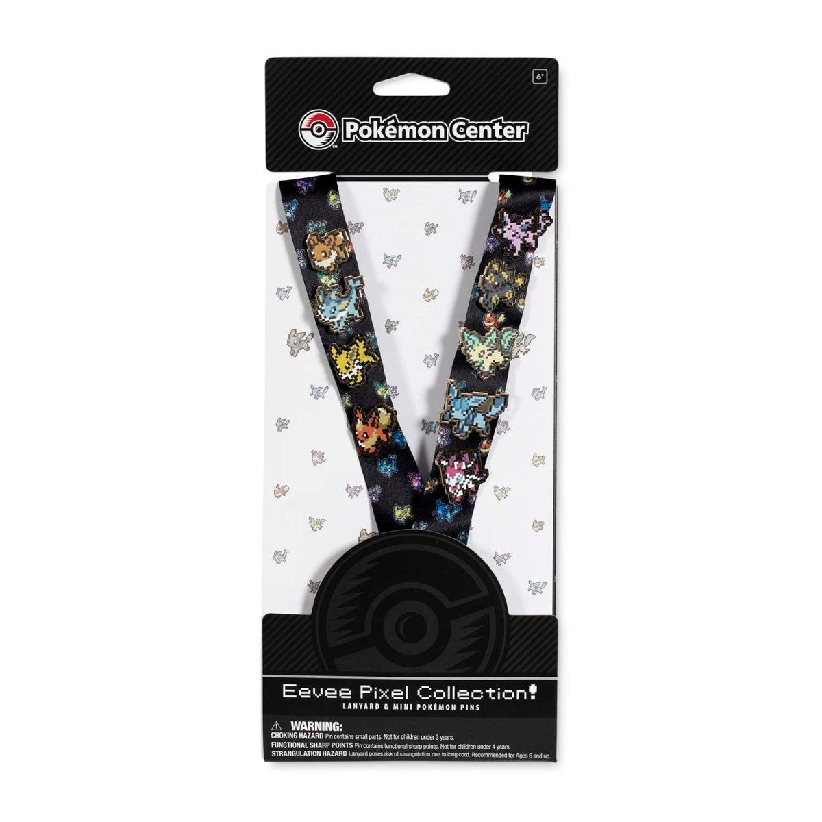 Eevee Pixel Collection Lanyard and 9 pin pack
