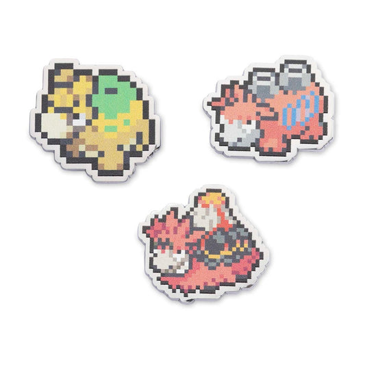 Pokémon Pixel Pins (3-Pack) - Numel, Camerupt, & Mega Camerupt