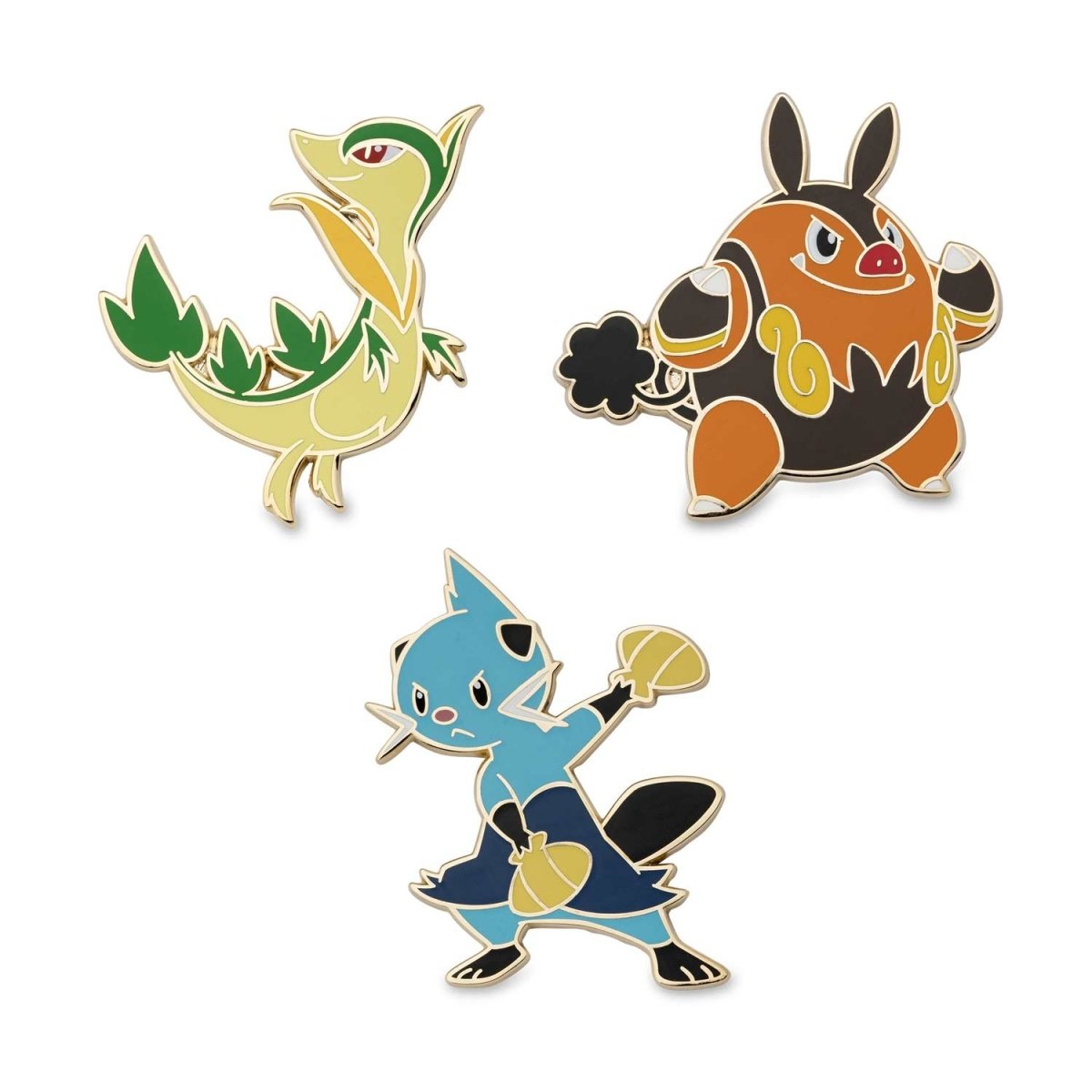 Servine, Pignite, and Dewott Pins (3 pack)