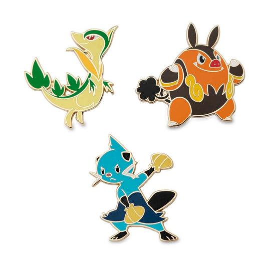 Servine, Pignite, and Dewott Pins (3 pack)