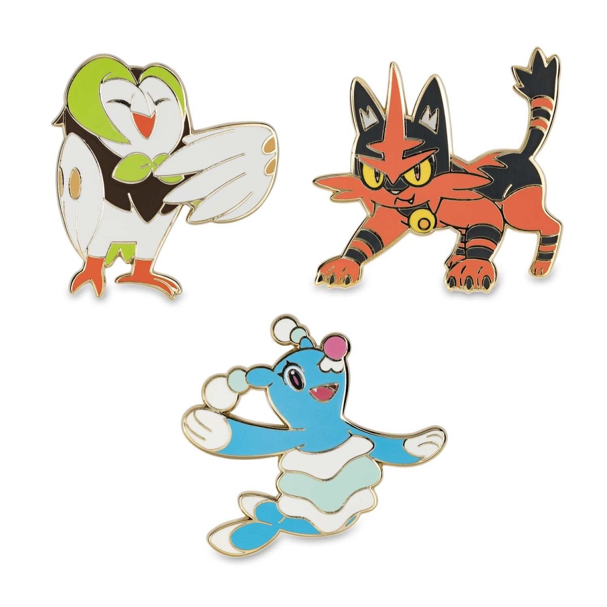Pin Set 3-Pack Alola Starters Stage 1 Evolutions