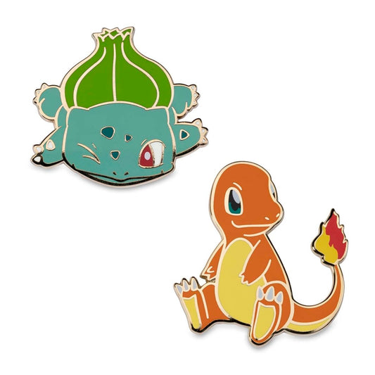 Bulbasaur and Charmander Pins (2 pack)
