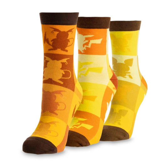 Ankle Socks (3-Pack) Pichu, Pikachu & Raichu