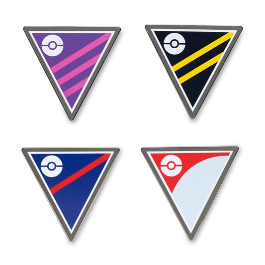 Enamel Pin (4-Pack Set) - Pokémon GO League Pins